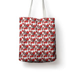 St. George Illawarra Dragons Tote Bag Tropical Hibiscus Floral Seamless Rugby Mascot