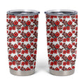 St. George Illawarra Dragons Tumbler Cup Tropical Hibiscus Floral Seamless Rugby Mascot
