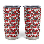 St. George Illawarra Dragons Tumbler Cup Tropical Hibiscus Floral Seamless Rugby Mascot