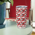 St. George Illawarra Dragons Tumbler Cup Tropical Hibiscus Floral Seamless Rugby Mascot