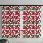 St. George Illawarra Dragons Window Curtain Tropical Hibiscus Floral Seamless Rugby Mascot