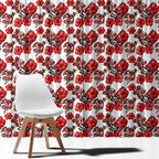 St. George Illawarra Dragons Window Curtain Tropical Hibiscus Floral Seamless Rugby Mascot