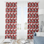 St. George Illawarra Dragons Window Curtain Tropical Hibiscus Floral Seamless Rugby Mascot