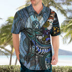Kangaroo Aboriginal Pattern Dot Art Hawaiian Shirt