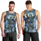 Kangaroo Aboriginal Pattern Dot Art Men Tank Top