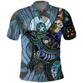 Kangaroo Aboriginal Pattern Dot Art Polo Shirt