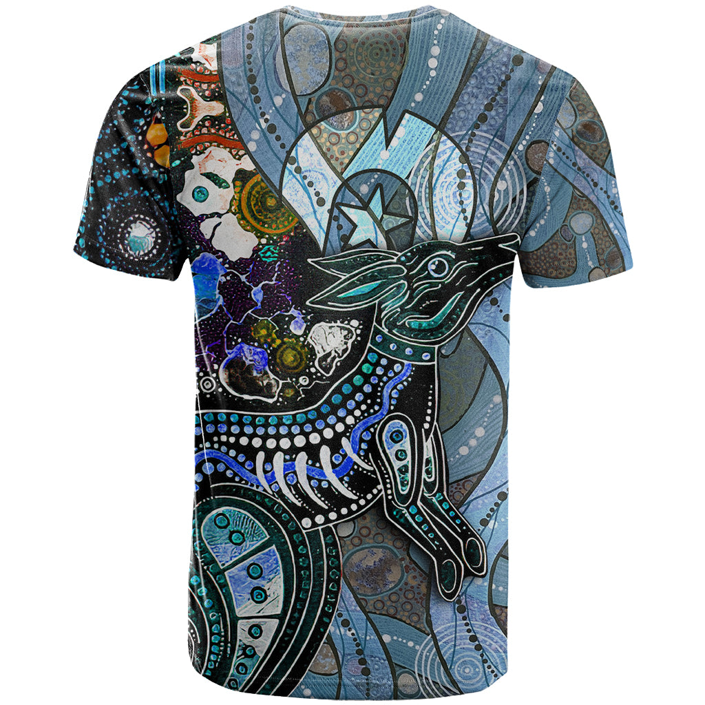 Kangaroo Aboriginal Pattern Dot Art T Shirt