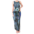 Kangaroo Aboriginal Pattern Dot Art Tank Maxi Dress
