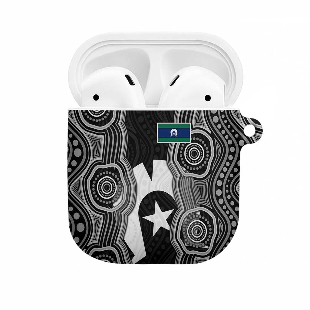Torres Strait Islander AirPods Case Flag Feather Headdress Indigenous Dotwork Tribal Art