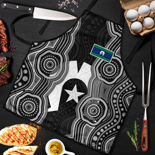 Torres Strait Islander Apron Flag Feather Headdress Indigenous Dotwork Tribal Art