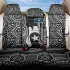 Torres Strait Islander Back Car Seat Cover Flag Feather Headdress Indigenous Dotwork Tribal Art