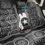 Torres Strait Islander Back Car Seat Cover Flag Feather Headdress Indigenous Dotwork Tribal Art