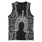 Torres Strait Islander Basketball Jersey Flag Feather Headdress Indigenous Dotwork Tribal Art