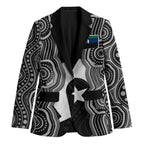 Torres Strait Islander Blazer Flag Feather Headdress Indigenous Dotwork Tribal Art
