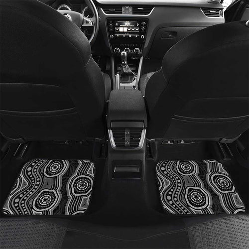 Torres Strait Islander Car Mats Flag Feather Headdress Indigenous Dotwork Tribal Art