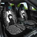 Torres Strait Islander Car Seat Cover Flag Feather Headdress Indigenous Dotwork Tribal Art