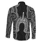 Torres Strait Islander Family Matching Mermaid Dress and Hawaiian Shirt Flag Feather Headdress Indigenous Dotwork Tribal Art