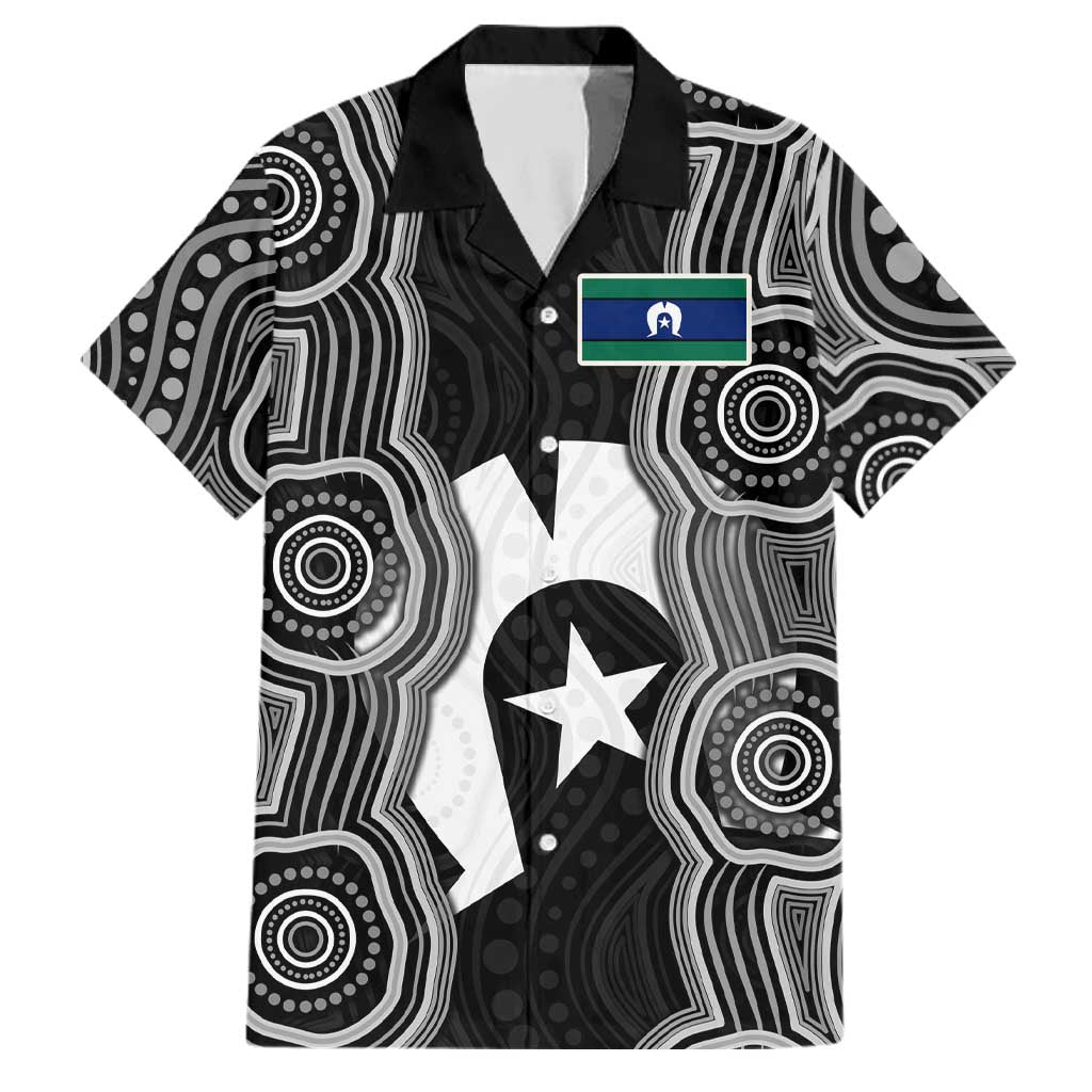 Torres Strait Islander Family Matching Tank Maxi Dress and Hawaiian Shirt Flag Feather Headdress Indigenous Dotwork Tribal Art