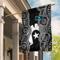Torres Strait Islander Garden Flag Flag Feather Headdress Indigenous Dotwork Tribal Art