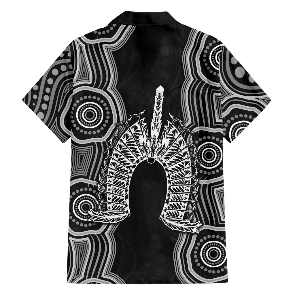 Torres Strait Islander Hawaiian Shirt Flag Feather Headdress Indigenous Dotwork Tribal Art