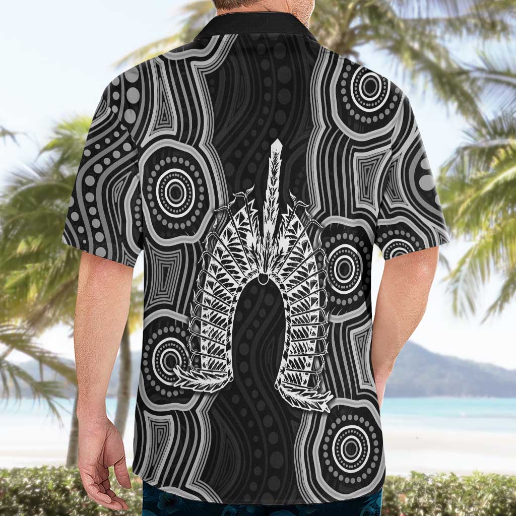 Torres Strait Islander Hawaiian Shirt Flag Feather Headdress Indigenous Dotwork Tribal Art