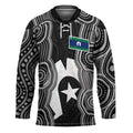 Torres Strait Islander Hockey Jersey Flag Feather Headdress Indigenous Dotwork Tribal Art