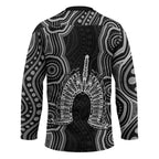 Torres Strait Islander Hockey Jersey Flag Feather Headdress Indigenous Dotwork Tribal Art
