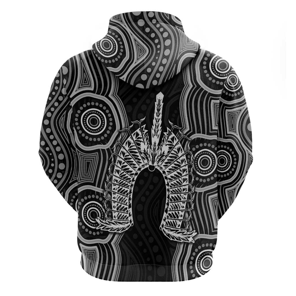 Torres Strait Islander Hoodie Flag Feather Headdress Indigenous Dotwork Tribal Art