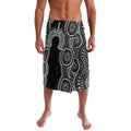 Torres Strait Islander Lavalava Flag Feather Headdress Indigenous Dotwork Tribal Art