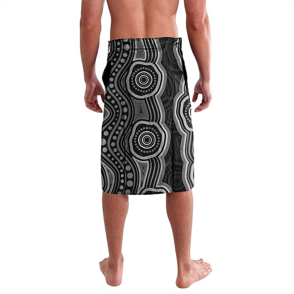 Torres Strait Islander Lavalava Flag Feather Headdress Indigenous Dotwork Tribal Art