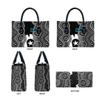 Torres Strait Islander Leather Bag Flag Feather Headdress Indigenous Dotwork Tribal Art