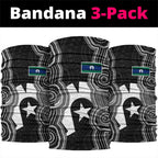 Torres Strait Islander Neck Gaiter Flag Feather Headdress Indigenous Dotwork Tribal Art