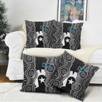 Torres Strait Islander Pillow Cover Flag Feather Headdress Indigenous Dotwork Tribal Art