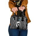 Torres Strait Islander Shoulder Handbag Flag Feather Headdress Indigenous Dotwork Tribal Art