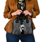 Torres Strait Islander Shoulder Handbag Flag Feather Headdress Indigenous Dotwork Tribal Art