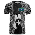 Torres Strait Islander T Shirt Flag Feather Headdress Indigenous Dotwork Tribal Art