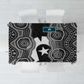 Torres Strait Islander Tablecloth Flag Feather Headdress Indigenous Dotwork Tribal Art