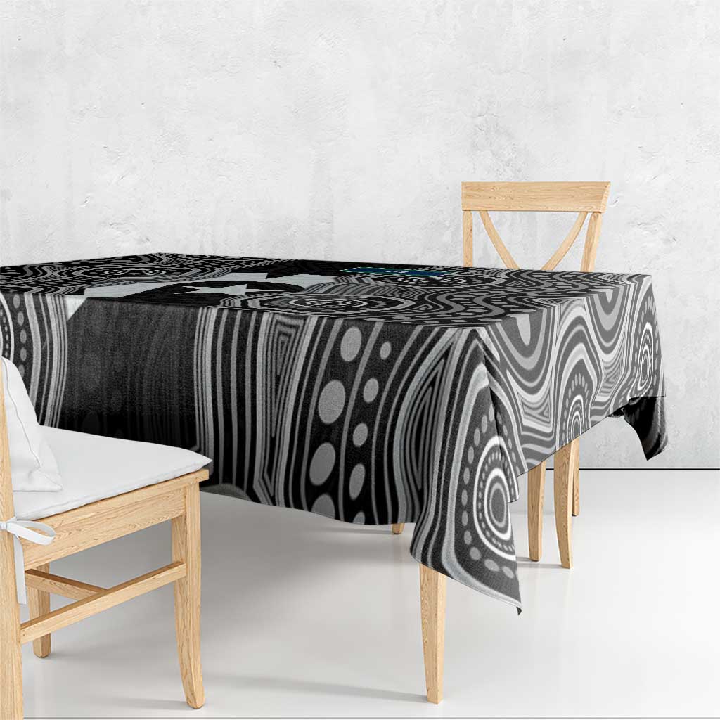 Torres Strait Islander Tablecloth Flag Feather Headdress Indigenous Dotwork Tribal Art