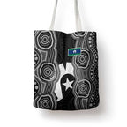 Torres Strait Islander Tote Bag Flag Feather Headdress Indigenous Dotwork Tribal Art