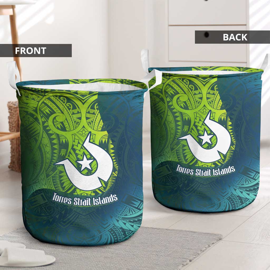 Torres Strait Islands Laundry Basket Vibrant Polynesian Tribal Pattern Art