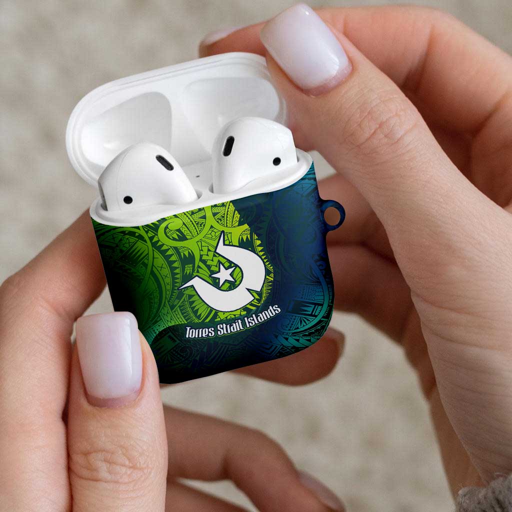 Torres Strait Islands AirPods Case Vibrant Polynesian Tribal Pattern Art