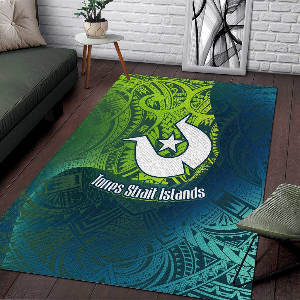Torres Strait Islands Area Rug Vibrant Polynesian Tribal Pattern Art