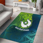 Torres Strait Islands Area Rug Vibrant Polynesian Tribal Pattern Art