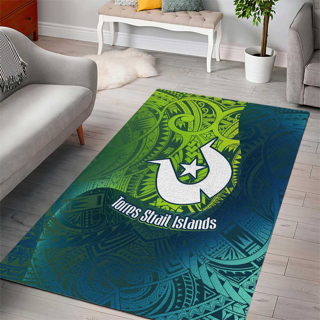 Torres Strait Islands Area Rug Vibrant Polynesian Tribal Pattern Art