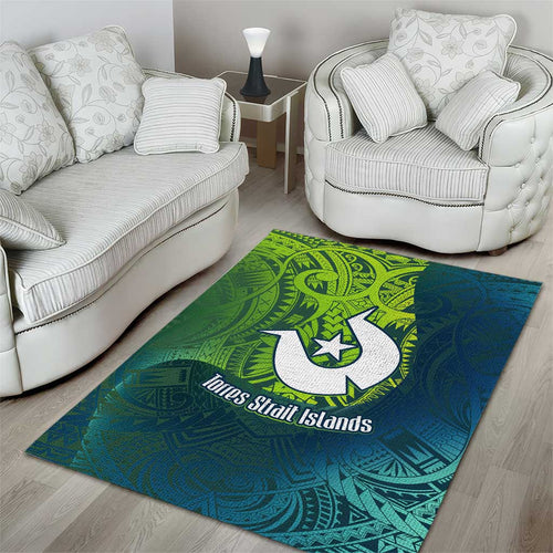 Torres Strait Islands Area Rug Vibrant Polynesian Tribal Pattern Art