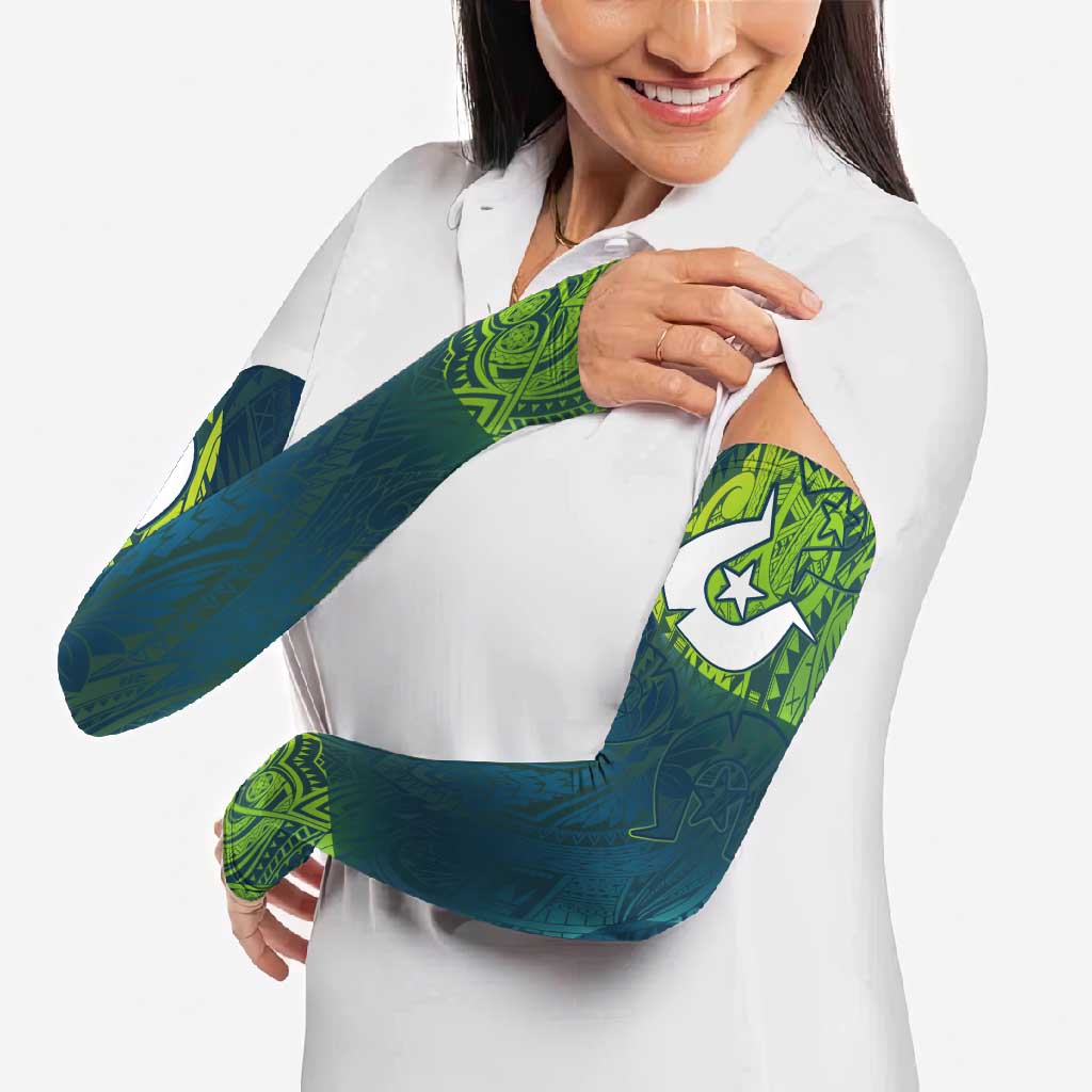 Torres Strait Islands Arm Sleeves Vibrant Polynesian Tribal Pattern Art