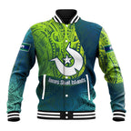 Torres Strait Islands Baseball Jacket Vibrant Polynesian Tribal Pattern Art