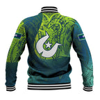Torres Strait Islands Baseball Jacket Vibrant Polynesian Tribal Pattern Art