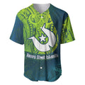 Torres Strait Islands Baseball Jersey Vibrant Polynesian Tribal Pattern Art