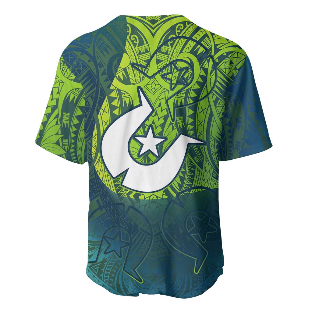 Torres Strait Islands Baseball Jersey Vibrant Polynesian Tribal Pattern Art